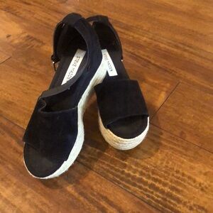 Steve Madden Black Espadrilles Size 6.5